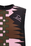 the pucci mini dress defines an essential silhouette through a rigorous straight