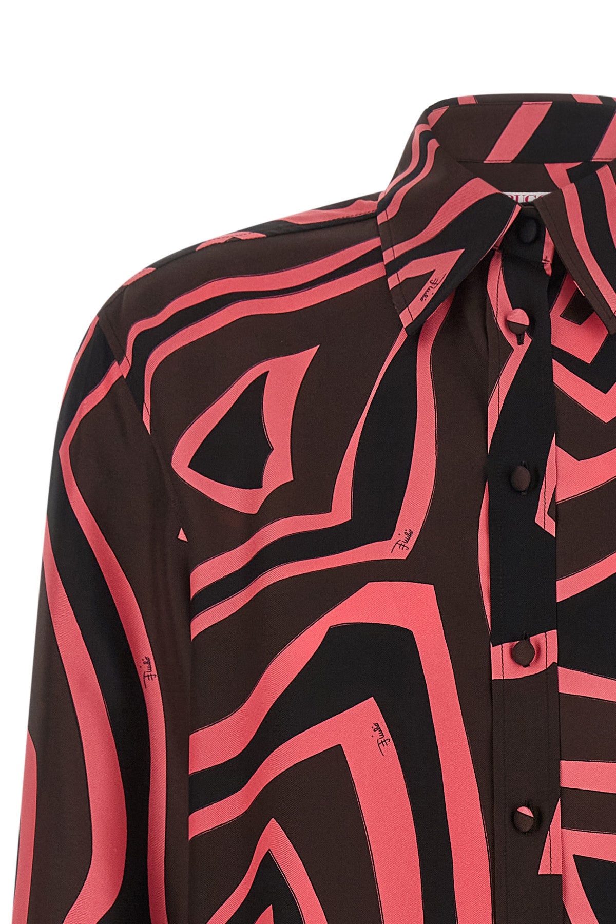 the pucci shirt stands out for its fluid and impeccable sartorial construction