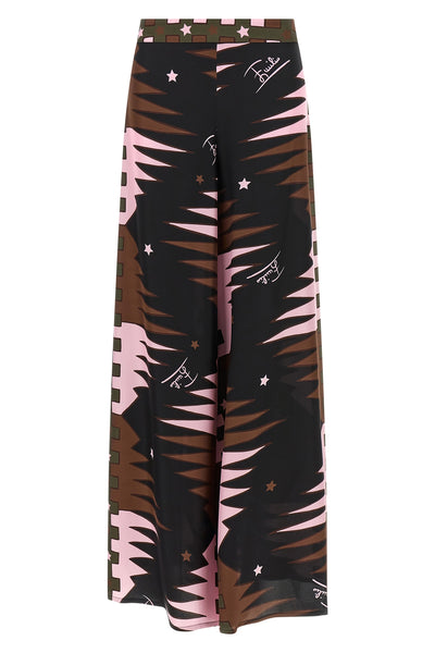 pucci pants define a fluid silhouette through a sophisticated processing in pure