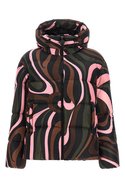 pucci padded down jacket redefines outerwear through a bold and unmistakable aes