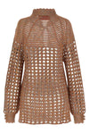 openwork linen blend sweater