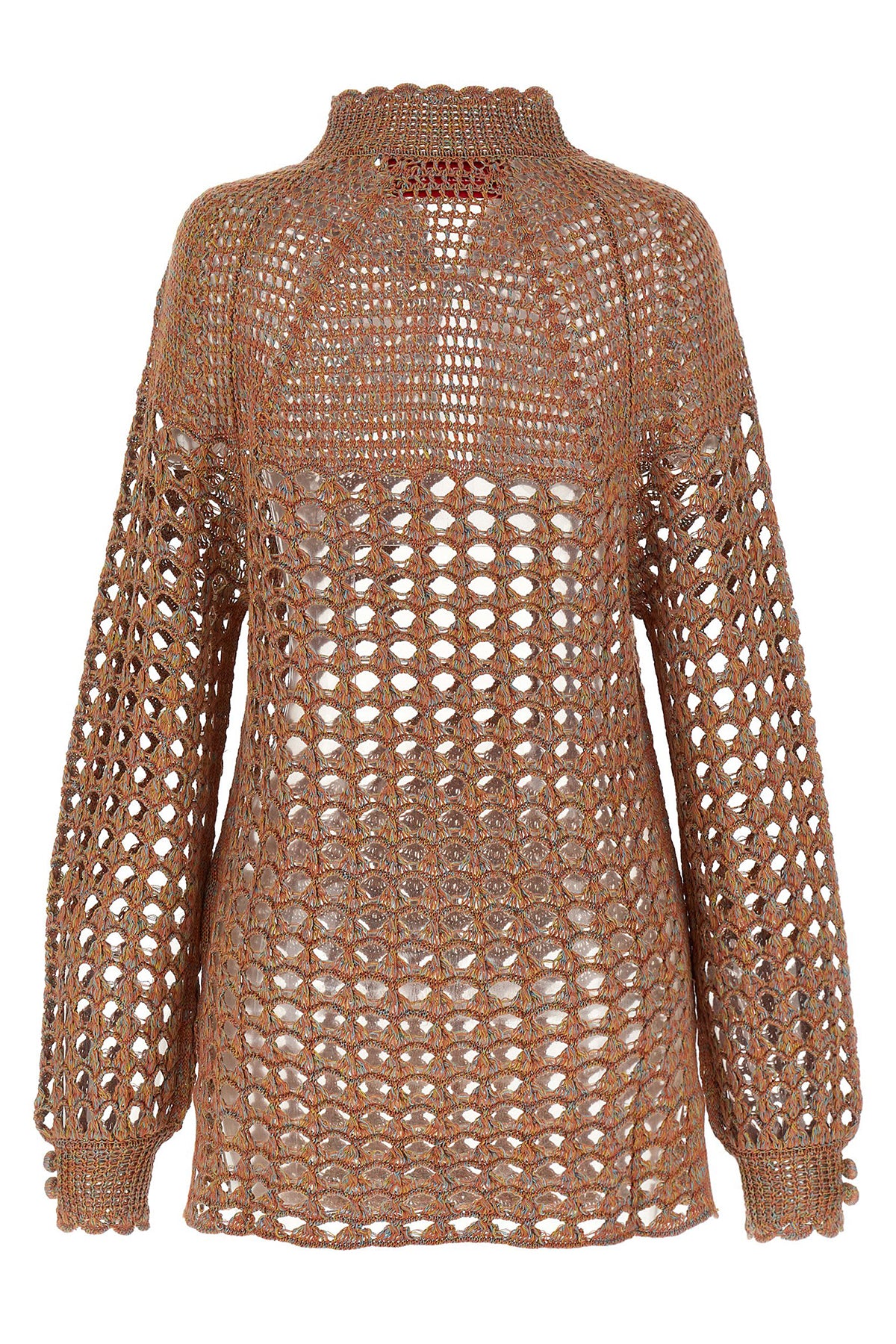 openwork linen blend sweater