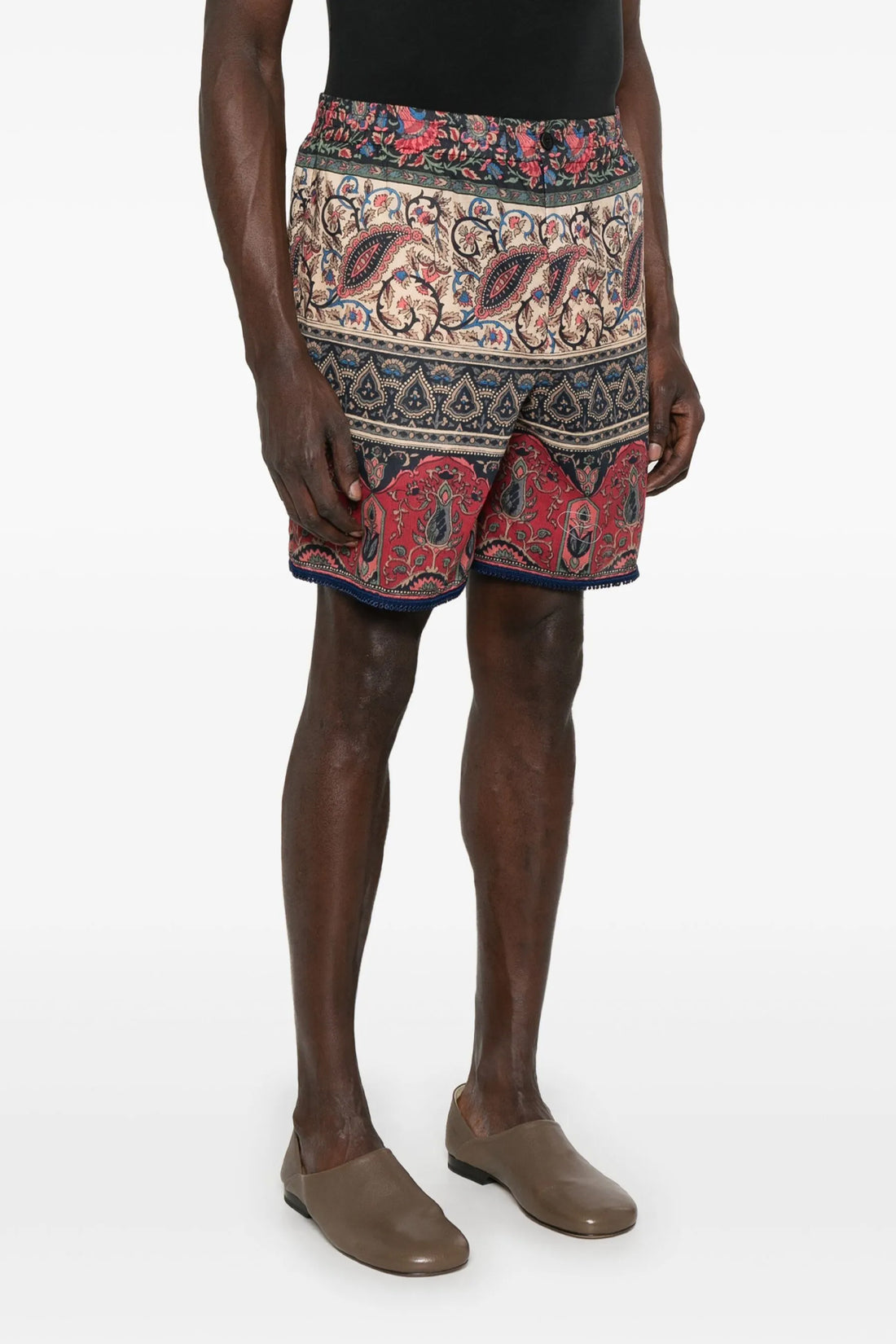 VALENTINO GARAVANI 50 voyage imaginaire print cotton bermuda shorts