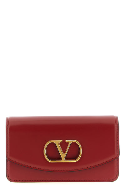 vain calf leather clutch