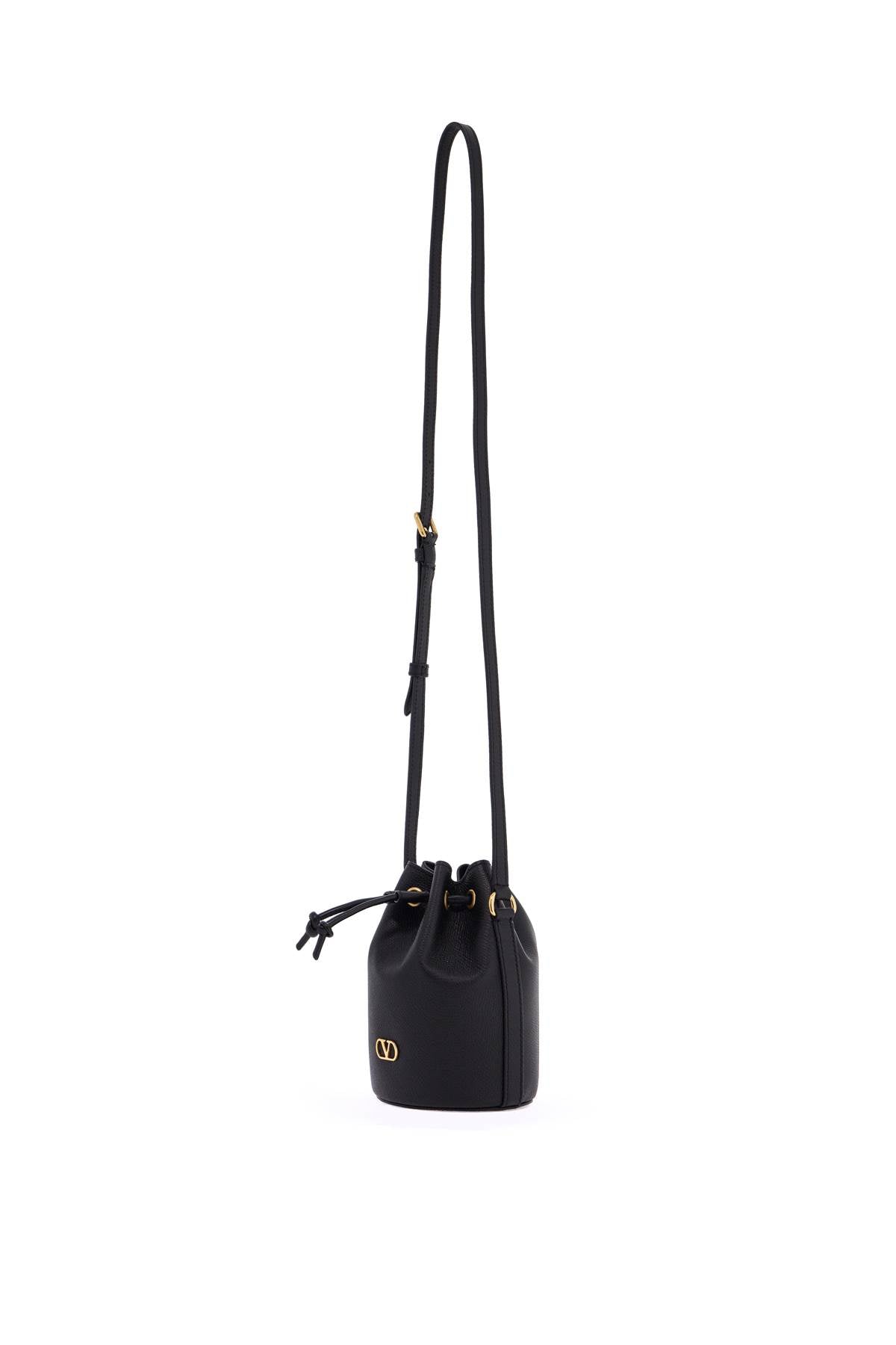 mini bucket bag in leather