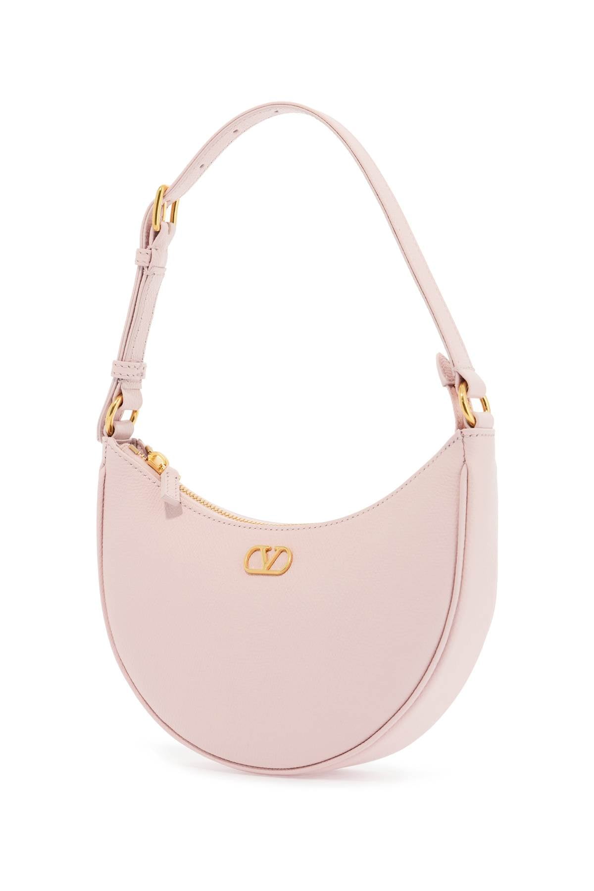 borsa hobo mini in pelle rose quartz