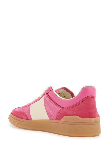 velcro sneakers in cyclamen and pink