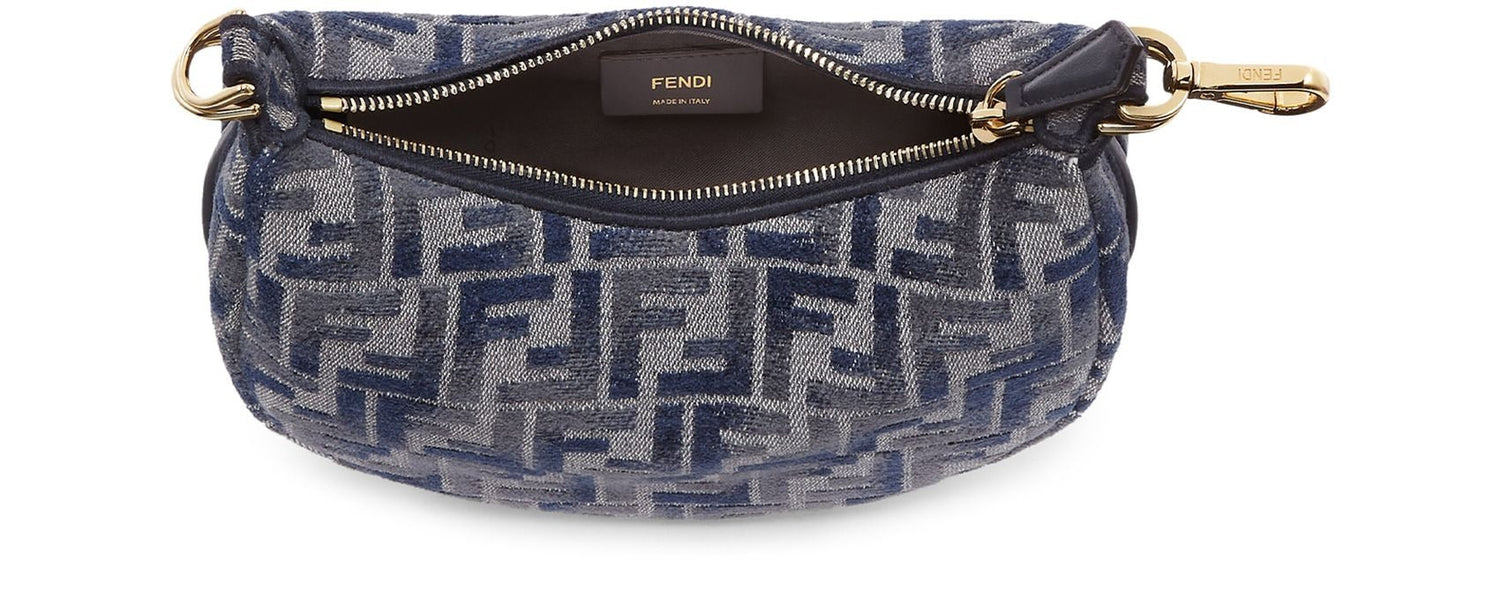 Fendigraphy FF Mini Denim Shoulder Bag