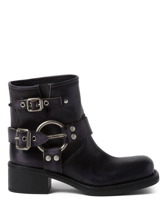 Miu Miu Vintage Effect Ankle Boots