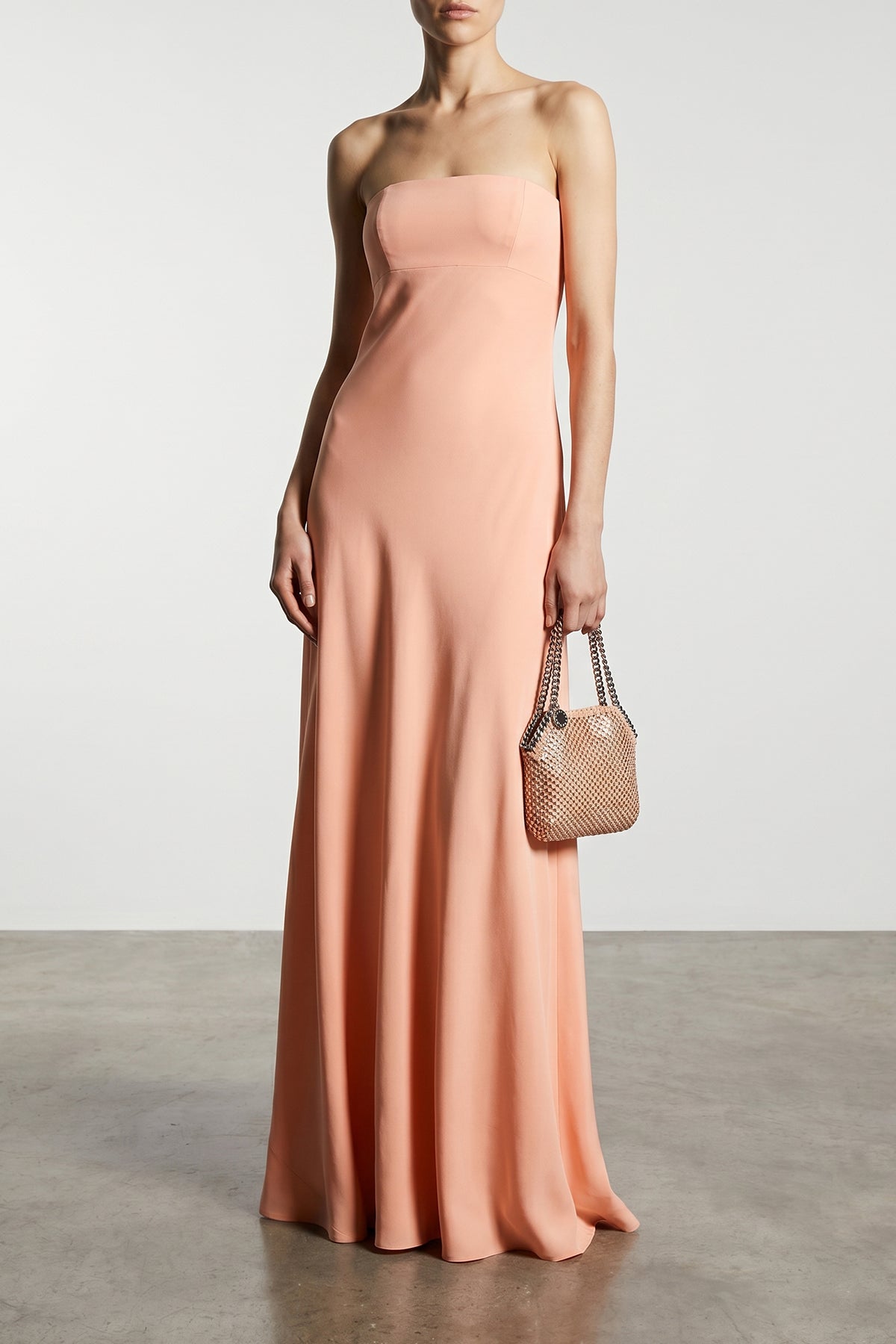 falabella nano handbag in satin