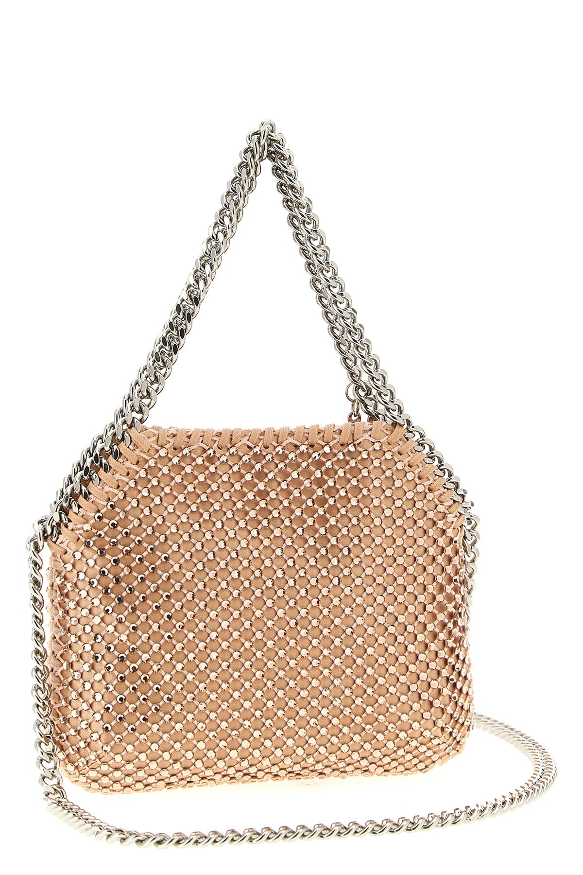 falabella nano handbag in satin