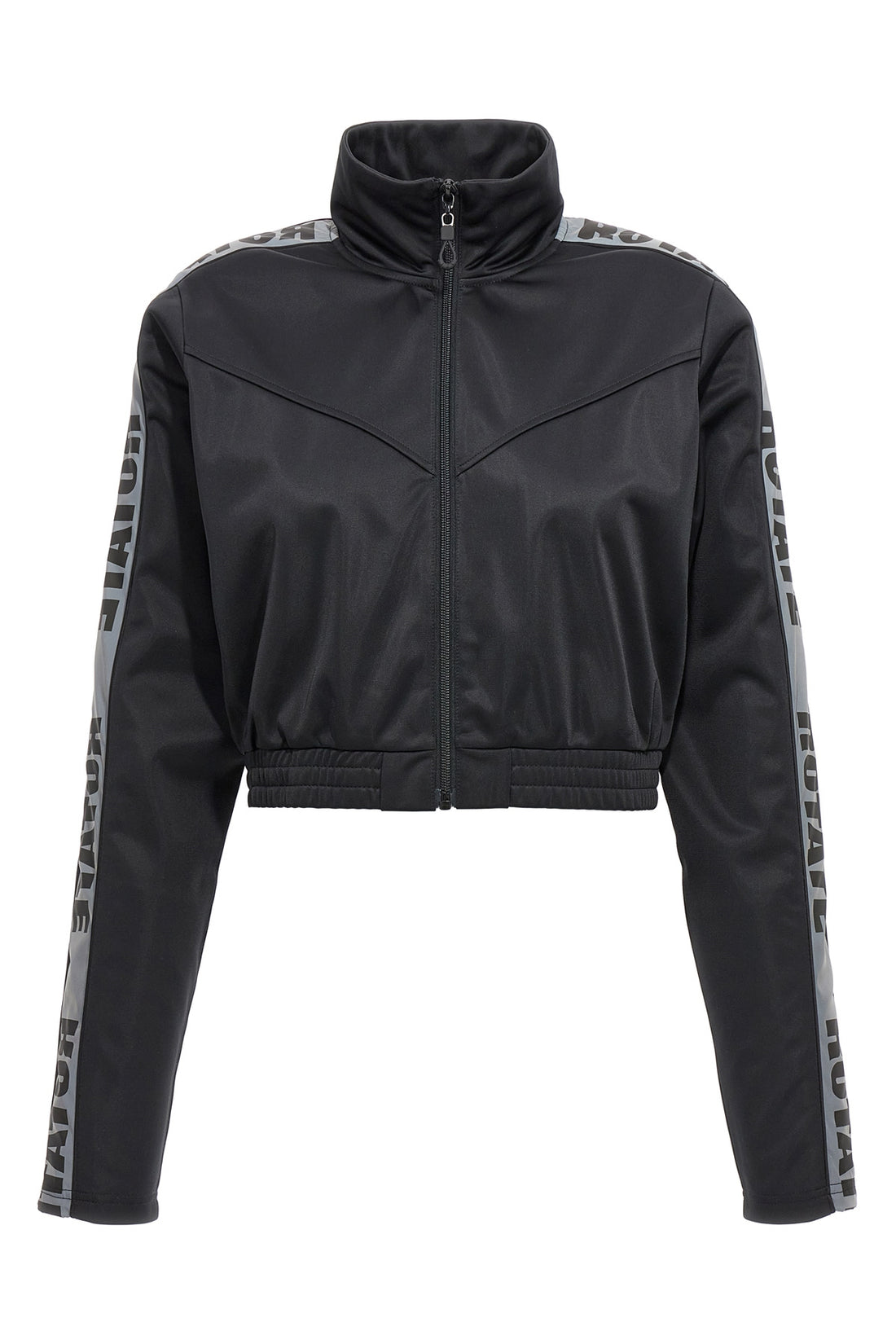 ROTATE BIRGER CHRISTENSEN XS sunday capsule cropped sweatshirt in technical fabric