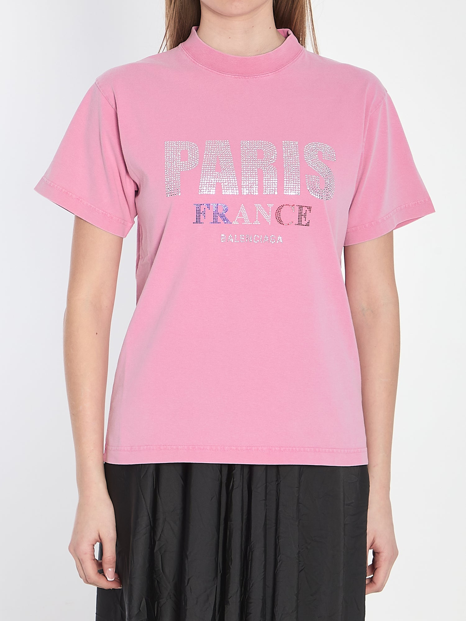 BALENCIAGA M paris strass t-shirt