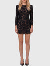 mini black lace dress