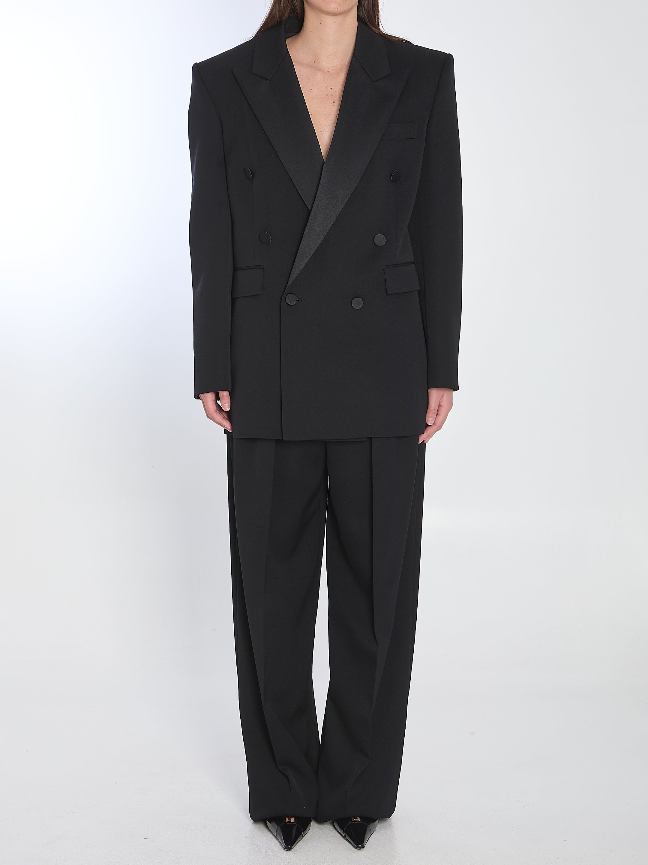 SAINT LAURENT 40 double-breasted tuxedo jacket