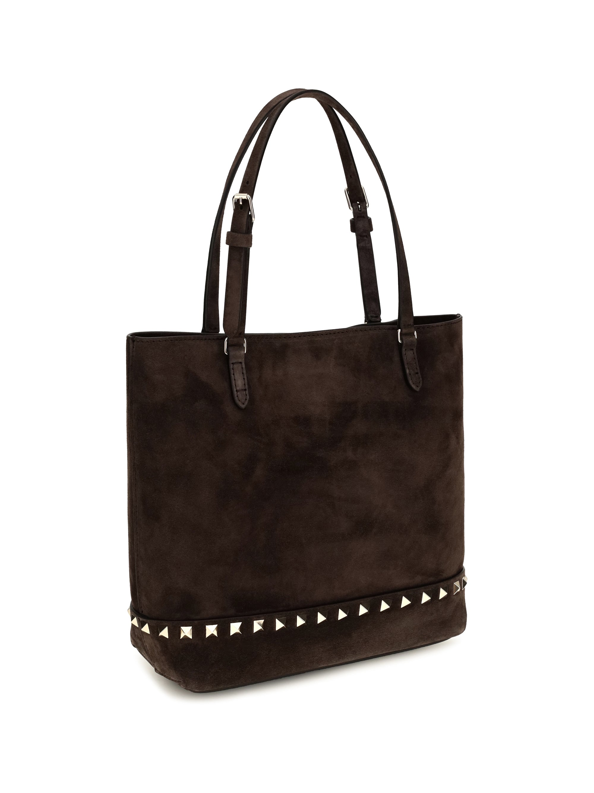small rockstud suede tote bag