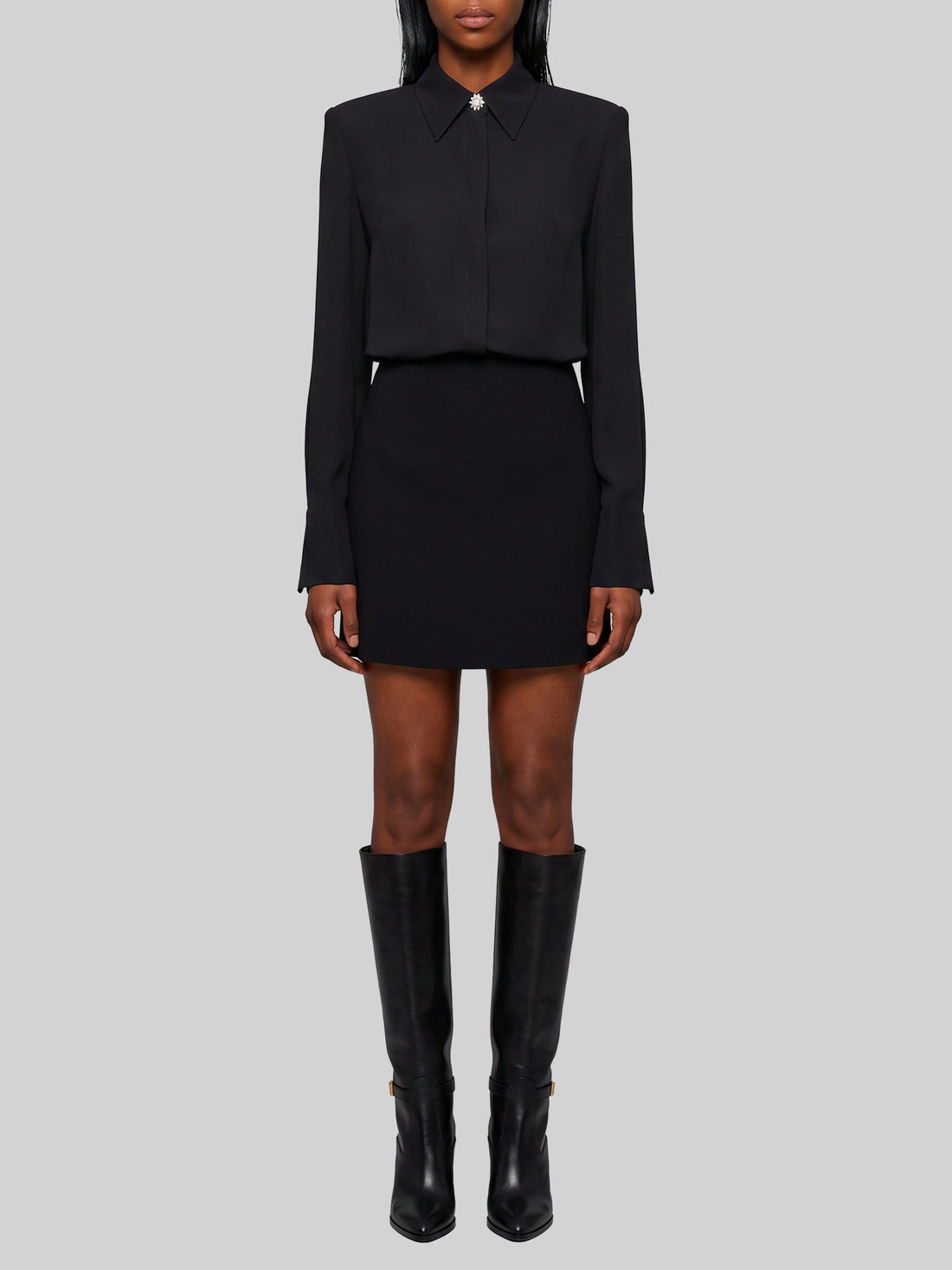 SUTTON NEW YORK 40 double georgette shirt dress