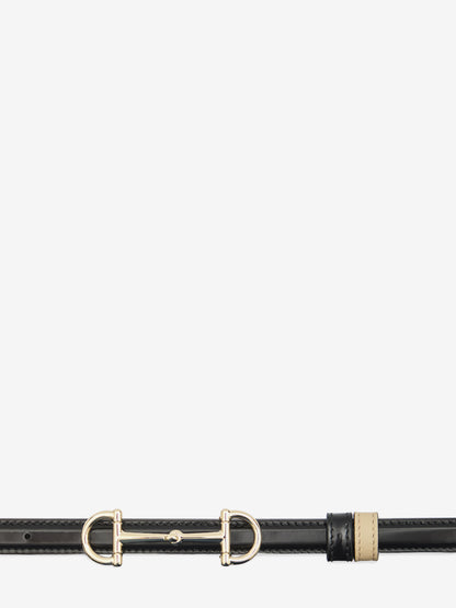 GUCCI 70 reversible skinny belt with horsebit