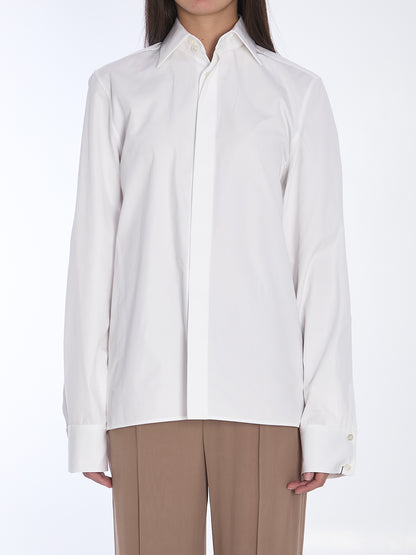 SAINT LAURENT 38 cotton poplin shirt
