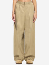 CELINE 36 pleated cotton trousers
