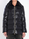 light puffer with collar fur