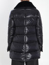 light puffer with collar fur