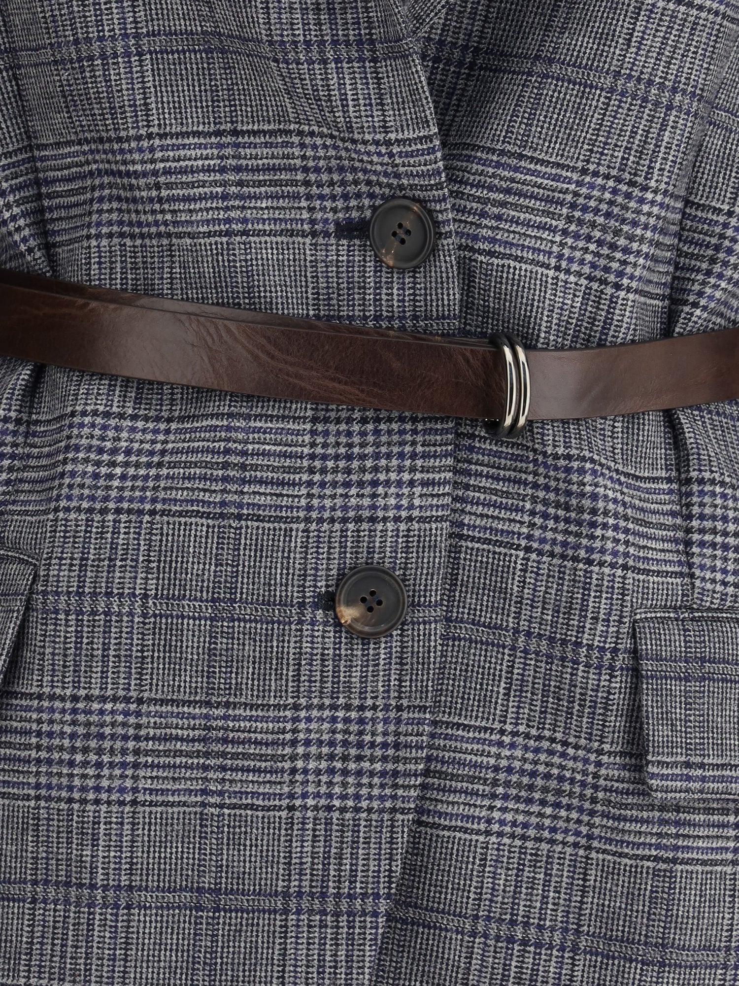 BRUNELLO CUCINELLI 42 prince of wales pattern blazer