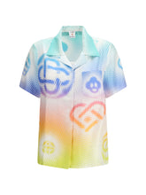 CASABLANCA L halftone logo short-sleeve shirt