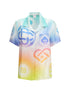 CASABLANCA L halftone logo short-sleeve shirt
