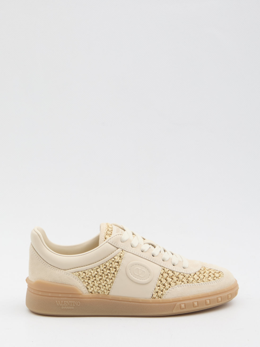 VALENTINO GARAVANI 36 upvillage sneakers in woven raffia