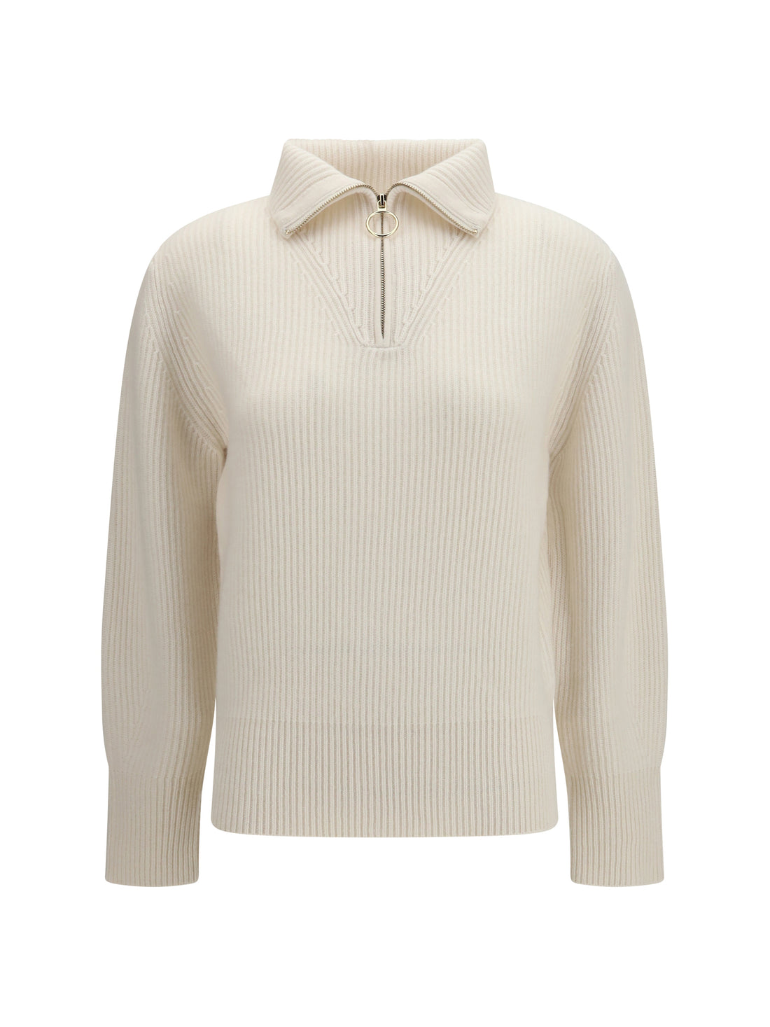 FORTE_FORTE I wool and cashmere half zip sweater