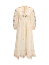 patience plunging midi dress