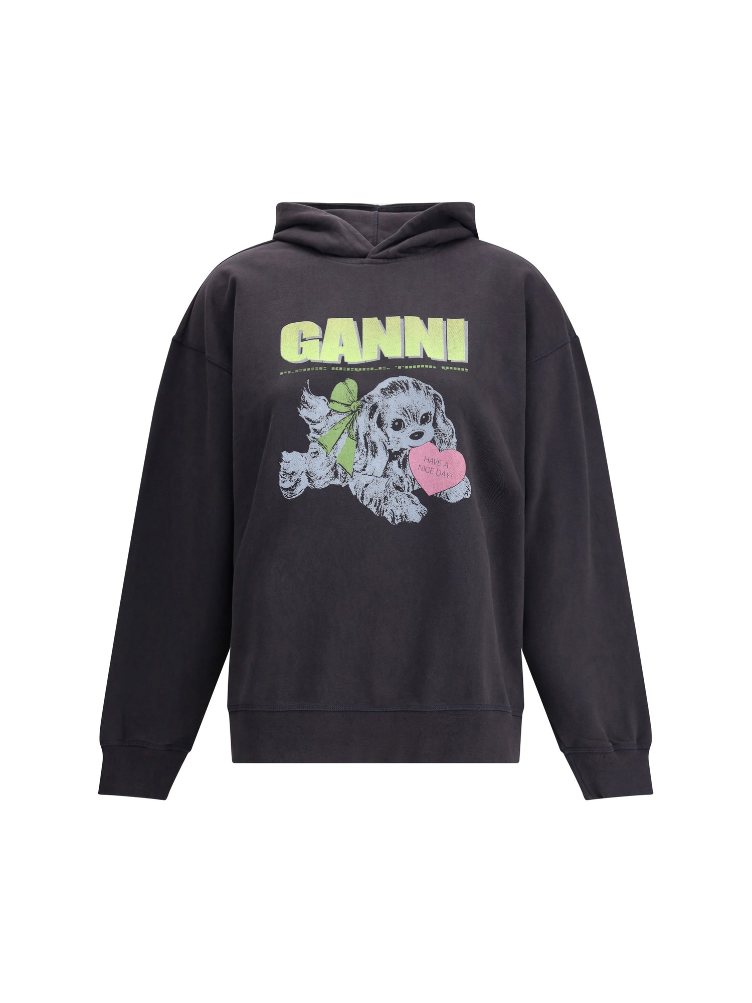GANNI L-XL puppy hoodie