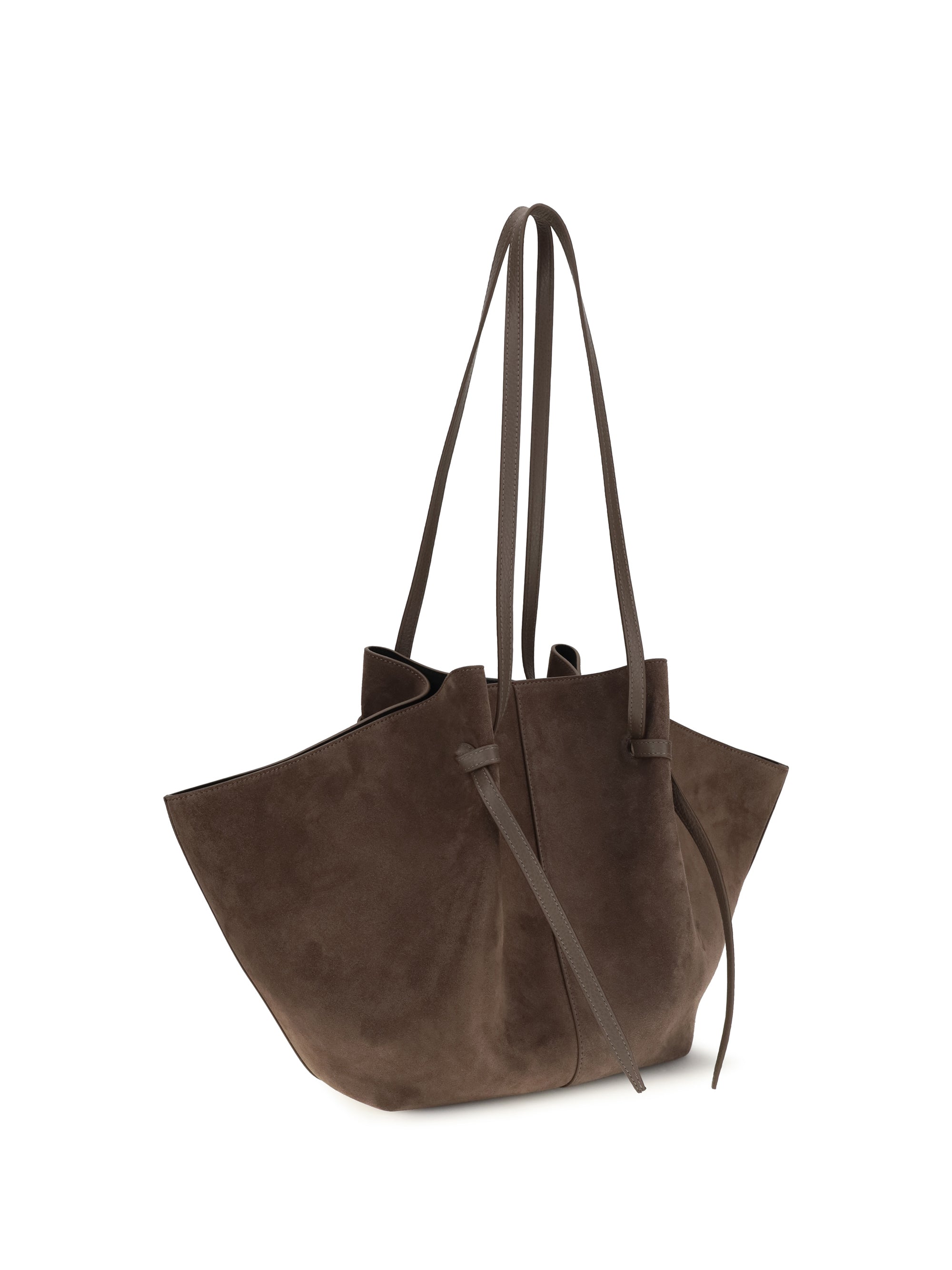 mochi large suede shoulder bag