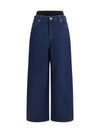 slouchy jeans in denim