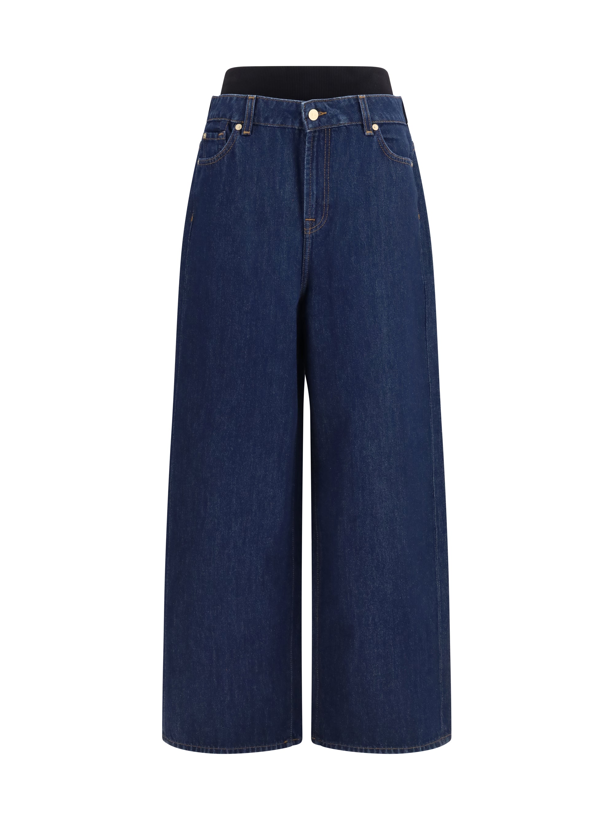 slouchy jeans in denim