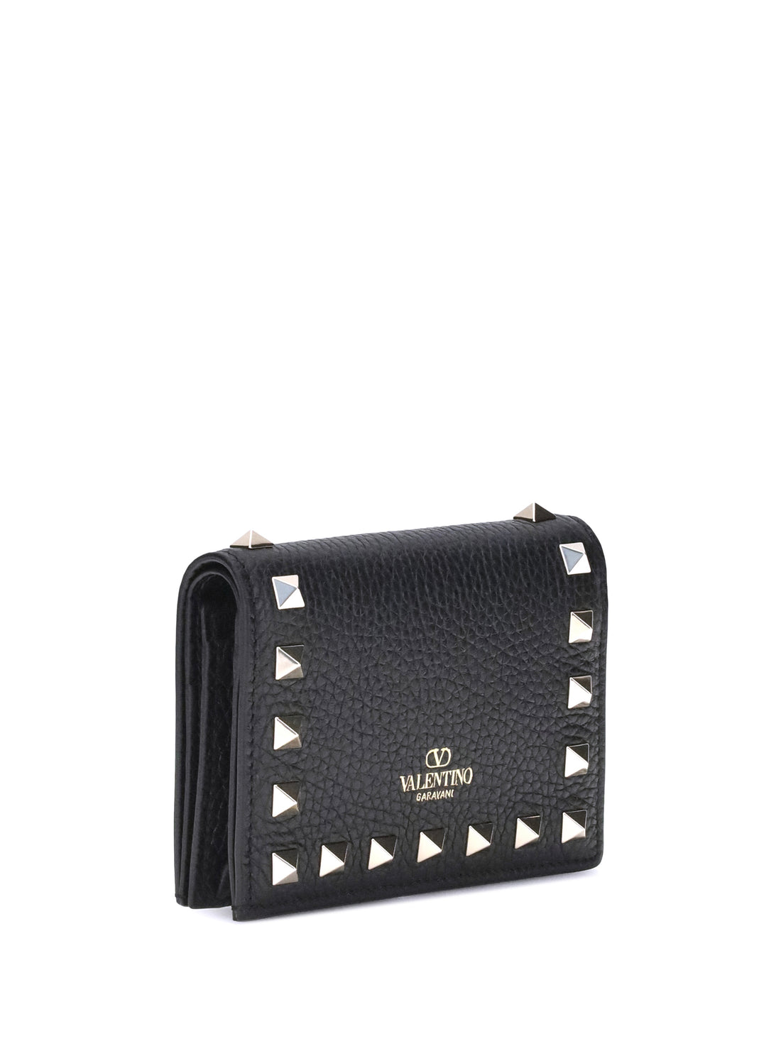 rockstud leather wallet