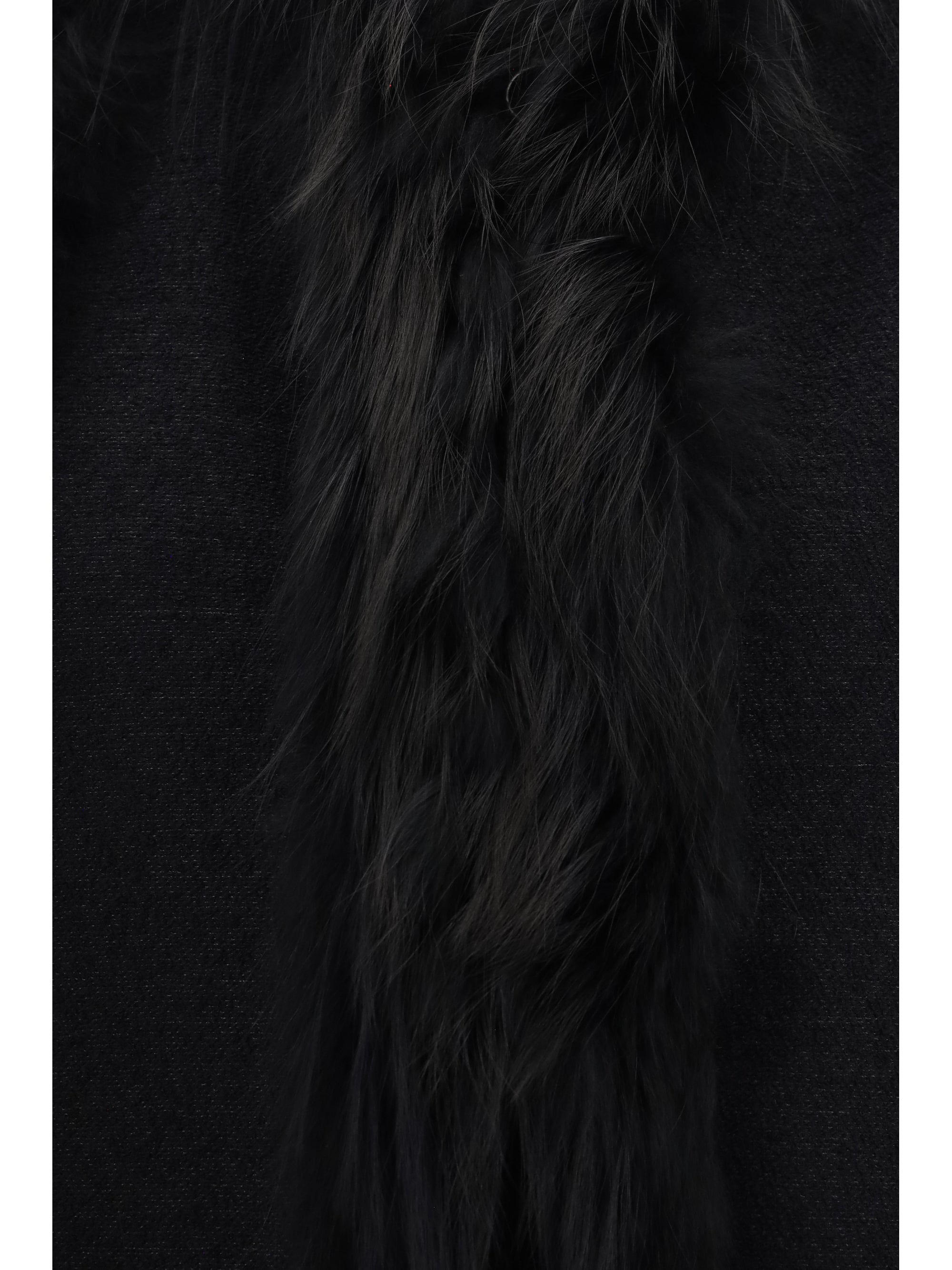 wool and fox fur gilet
