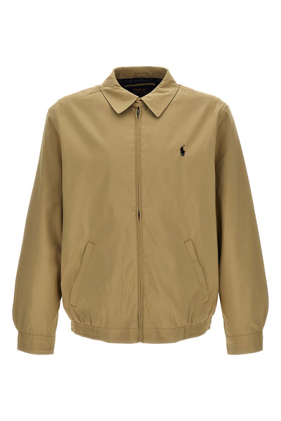 beige polyester logo embroidery