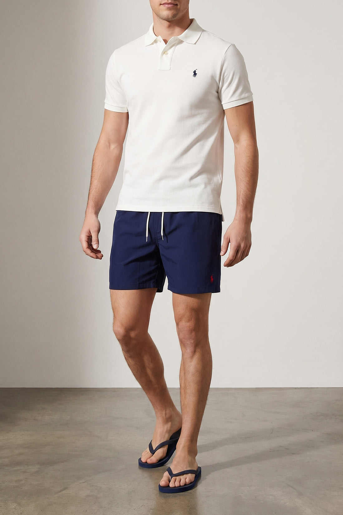POLO RALPH LAUREN M white cotton slim fit