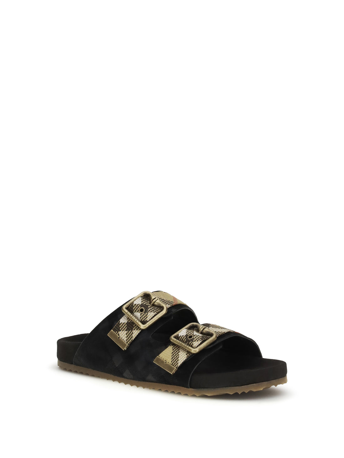 BURBERRY 36 urchin suede check sandals