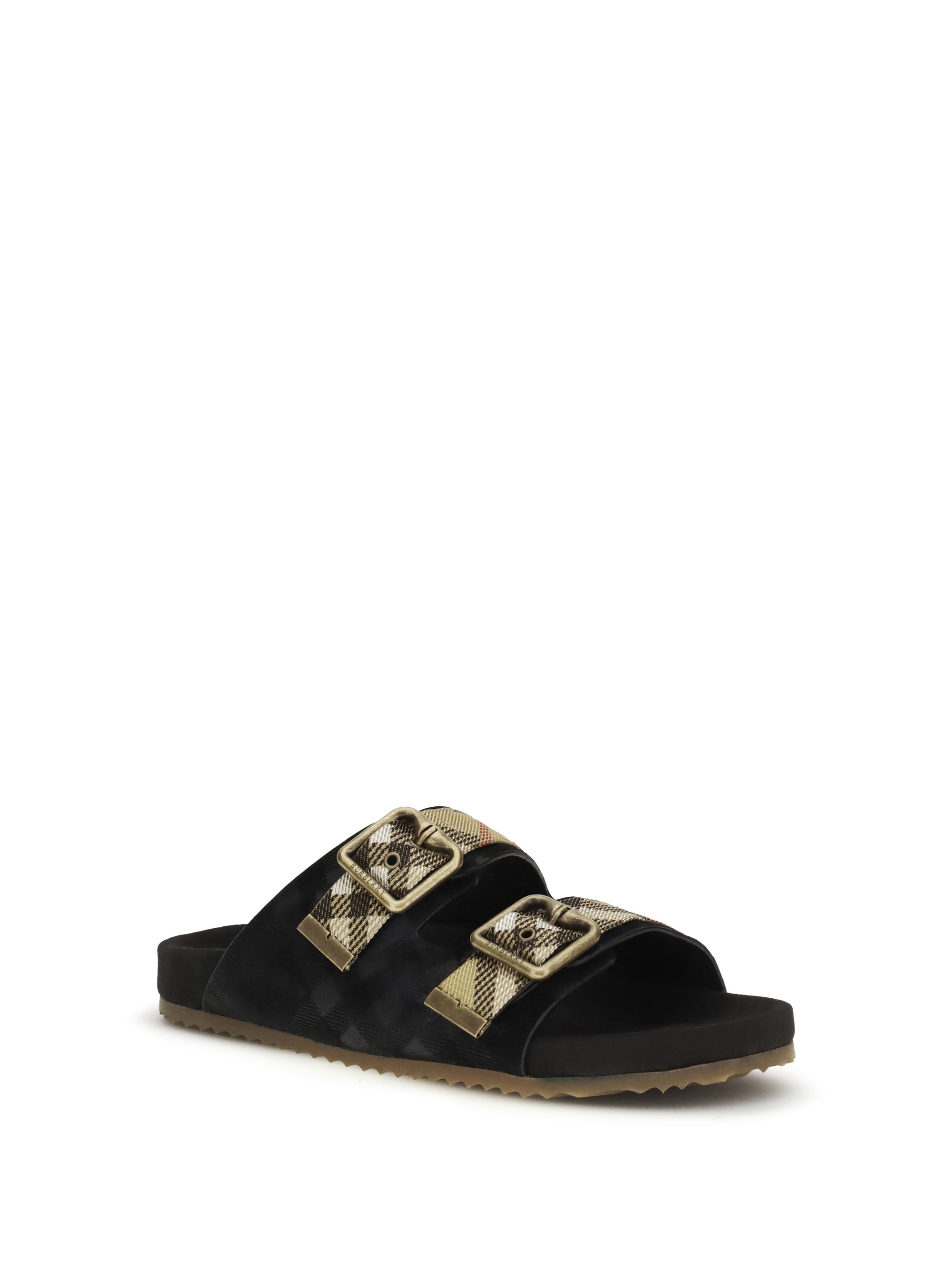 urchin suede check sandals