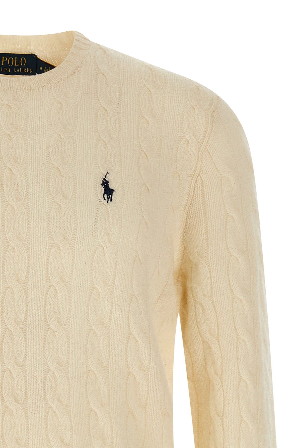 braided wool and cashmere blend sweater
