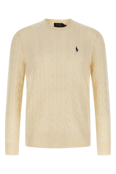 braided wool and cashmere blend sweater