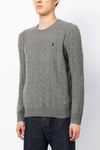 braided wool and cashmere blend sweater
