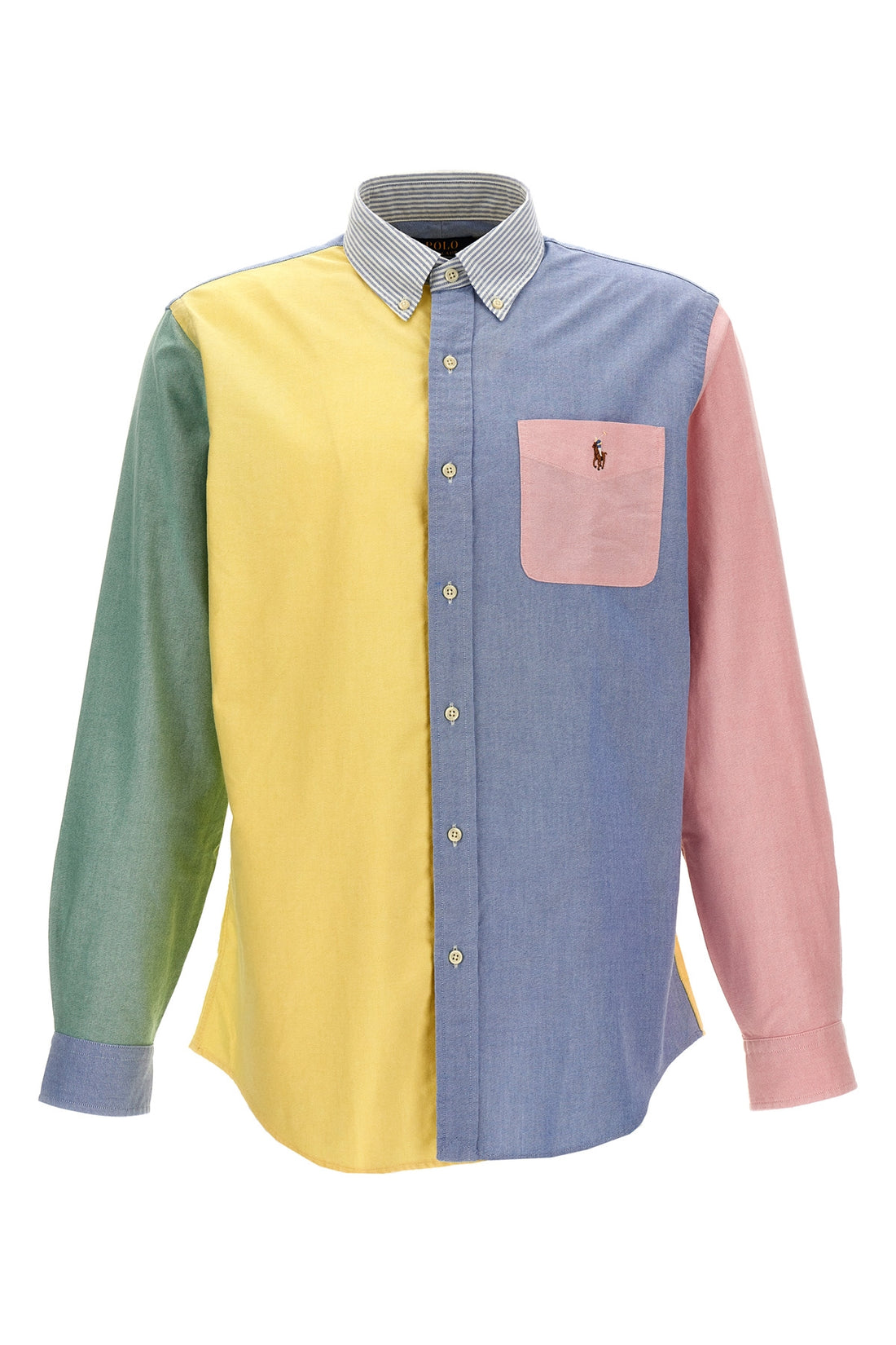 POLO RALPH LAUREN L patchwork cotton shirt