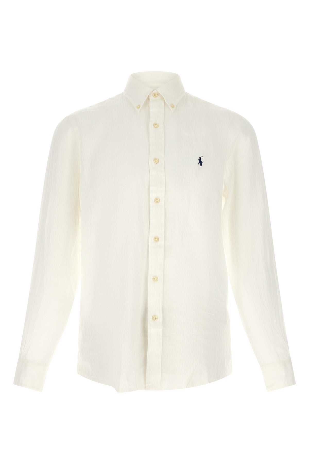 button-down style linen shirt