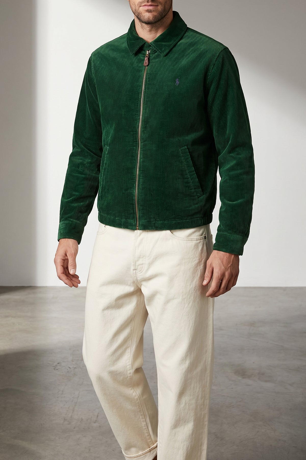 garment-dyed wide corduroy wynton jacket