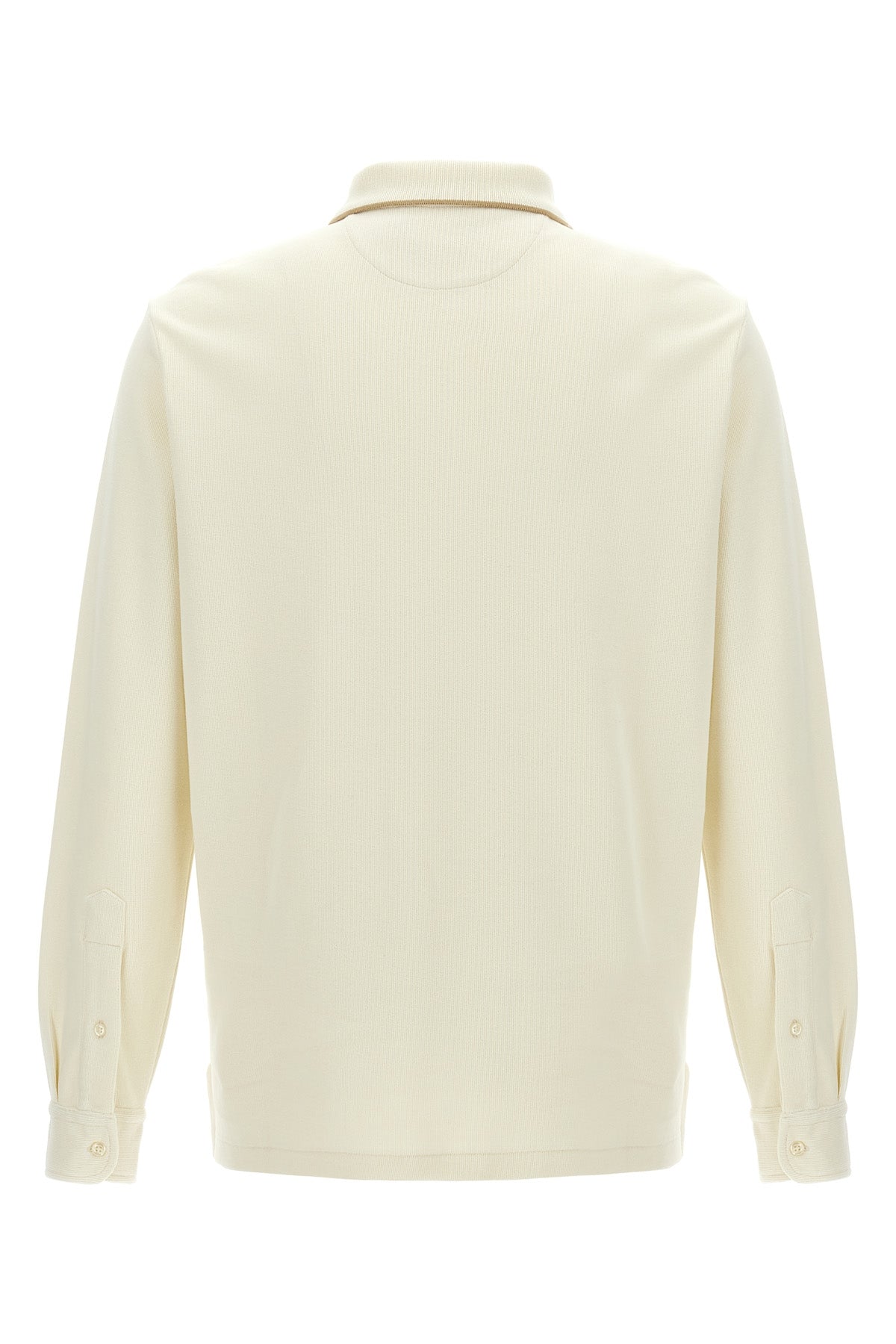 fleece cotton polo shirt
