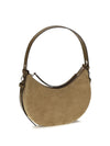 romy suede half moon bag